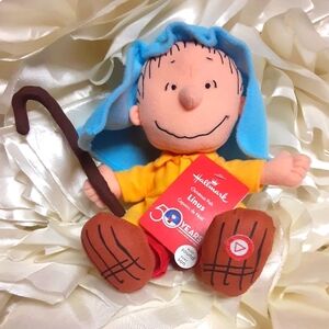 Hallmark Peanuts 9" Linus Plush Christmas Shepherd NO SOUND